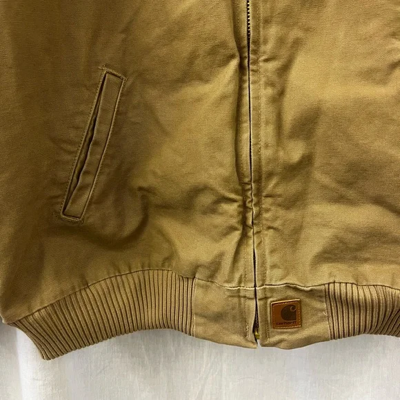 CARHARTT Vintage Sandstone Santa Fe Jacket Quilt Lined XXL Tall - Picture 3 of 5